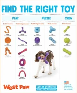 West Paw Toppl Zogoflex - Uitdagend En Sterk Speelgoed Voor Honden - Slowfeeder - Vulbaar Met Voer Of Snacks - Kleur: Groen, Maat: Large -Hondenspeelgoed Winkel 1003x1200 3