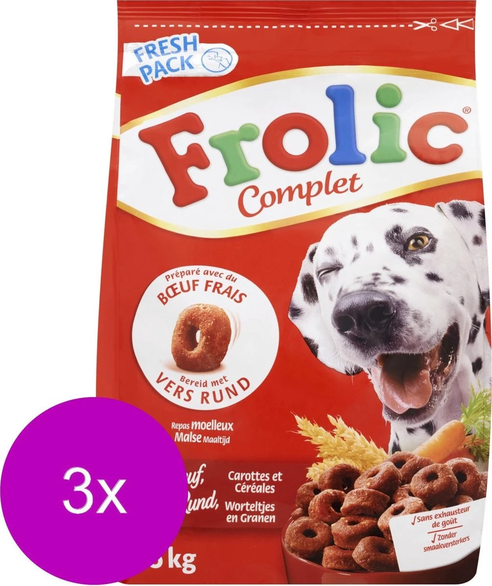 Frolic Compleet Rund - Hondenvoer - 3 X 1.5 Kg 4 Frolic Compleet Rund - Hondenvoer - 3 X 1.5 Kg - Afbeelding 2