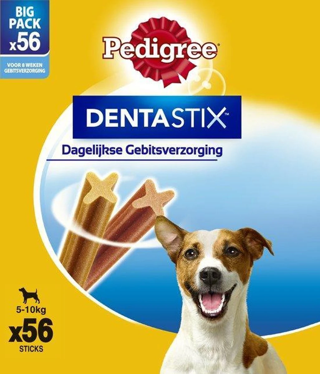 Pedigree Dentastix Mini Hond Voordeelpak - Gebitsverzorgende Hondensnack - 2 X 56 Stuks 4 Pedigree Dentastix Mini Hond Voordeelpak - Gebitsverzorgende Hondensnack - 2 X 56 Stuks - Afbeelding 2