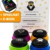 Vulpes Pets® PRO Praatknop Voor Honden Met Speelmat - Dogbuttons - Laat Uw Huisdier Spreken - Hondenspeelgoed - Honden Training - Inclusief E-Book En Speelmat -Hondenspeelgoed Winkel 1028x1200