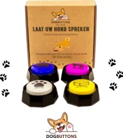 Dogbuttons® – PETIFY PREMIUM Praatknoppen –4 Stuks - Praatknop – Hond – Opneembare Knoppen – Hond Praten – Hondentraining – Praatknoppen – Dog Button – Hondenknop – Huisdier – Honden Speelgoed Intelligentie – Praten Met Hond – Laat Uw Hond Spreken! 16 Dogbuttons® – PETIFY PREMIUM Praatknoppen –4 Stuks - Praatknop – Hond – Opneembare Knoppen – Hond Praten – Hondentraining – Praatknoppen – Dog Button – Hondenknop – Huisdier – Honden Speelgoed Intelligentie – Praten Met Hond – Laat Uw Hond Spreken! -Hondenspeelgoed Winkel 1075x1200 1