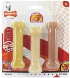 Nylabone - Extreme Triopack Kauwbotten Met Smaken Pindakaas, Kip En Bacon - Small -Hondenspeelgoed Winkel 1079x1200 2