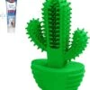 Tandenborstel + TANDPASTA Hond Melk Geur Smaak En Piep Honden Speelgoed - Cactus Dog Toy Tandverzorging Kauwbotten Hondenspeelgoed Hondenbot Kauwstaaf Tanden Puppy Hondenspeeltje Sterk Kauwspeelgoed - Dutchwide -Hondenspeelgoed Winkel 1081x1200 1