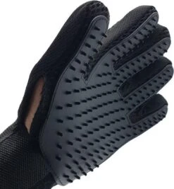 Borstel Voor Huisdieren - 2 Stuks LINKS + RECHTS - Voor Elke Vacht - Silicone - Vachtborstel - Borstel Handschoen - Zwart- ODaani -Hondenspeelgoed Winkel 1112x1200 2