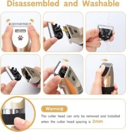 Nobleza Dieren Tondeuse Set - 4 Opzetkammen - Draadloos - Voor Huisdieren Katten & Honden 13 Nobleza Dieren Tondeuse Set - 4 Opzetkammen - Draadloos - Voor Huisdieren Katten & Honden -Hondenspeelgoed Winkel 1147x1200 3