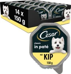 Hondenspeelgoed Winkel 25 Cesar Classic Paté Honden Natvoer - Kip - 14 X 150 Gr