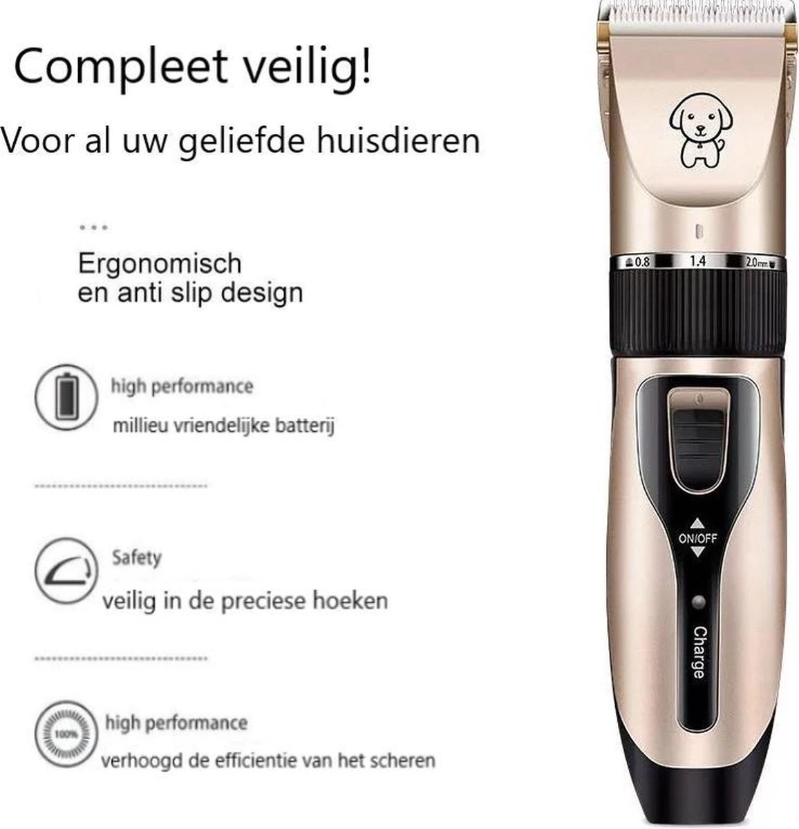 Complete Hondentondeuse Set - Draadloos Tondeuse - Scheerapparaat Voor Je Hond Of Kat - Huisdier Trimmer - Professionele Dierentondeuse - Dieren Verzorging - 5 Complete Hondentondeuse Set - Draadloos Tondeuse - Scheerapparaat Voor Je Hond Of Kat - Huisdier Trimmer - Professionele Dierentondeuse - Dieren Verzorging - - Afbeelding 3