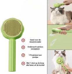 QT Petshop - Haarverwijderaar Voor Huisdieren - Groene Kattenborstel - Furminator Hondenborstel - Anti-Klit - Diervriendelijk - Dierenverzorging -Hondenspeelgoed Winkel 1161x1200