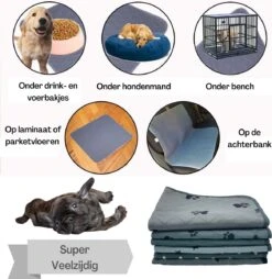 Sharon B - Puppy Training Pad - Plasmat - Beige Met Botjesprint - 80x90 Cm - Hondentoilet - Herbruikbaar - Wasbaar 17 Sharon B - Puppy Training Pad - Plasmat - Beige Met Botjesprint - 80x90 Cm - Hondentoilet - Herbruikbaar - Wasbaar -Hondenspeelgoed Winkel 1167x1200 3