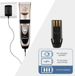 LifeGoods Hondentondeuse - Voor Katten En Honden - Complete Set - 5 Standen - Draadloos - Oplaadbaar - Goud/Zwart -Hondenspeelgoed Winkel 1170x1200