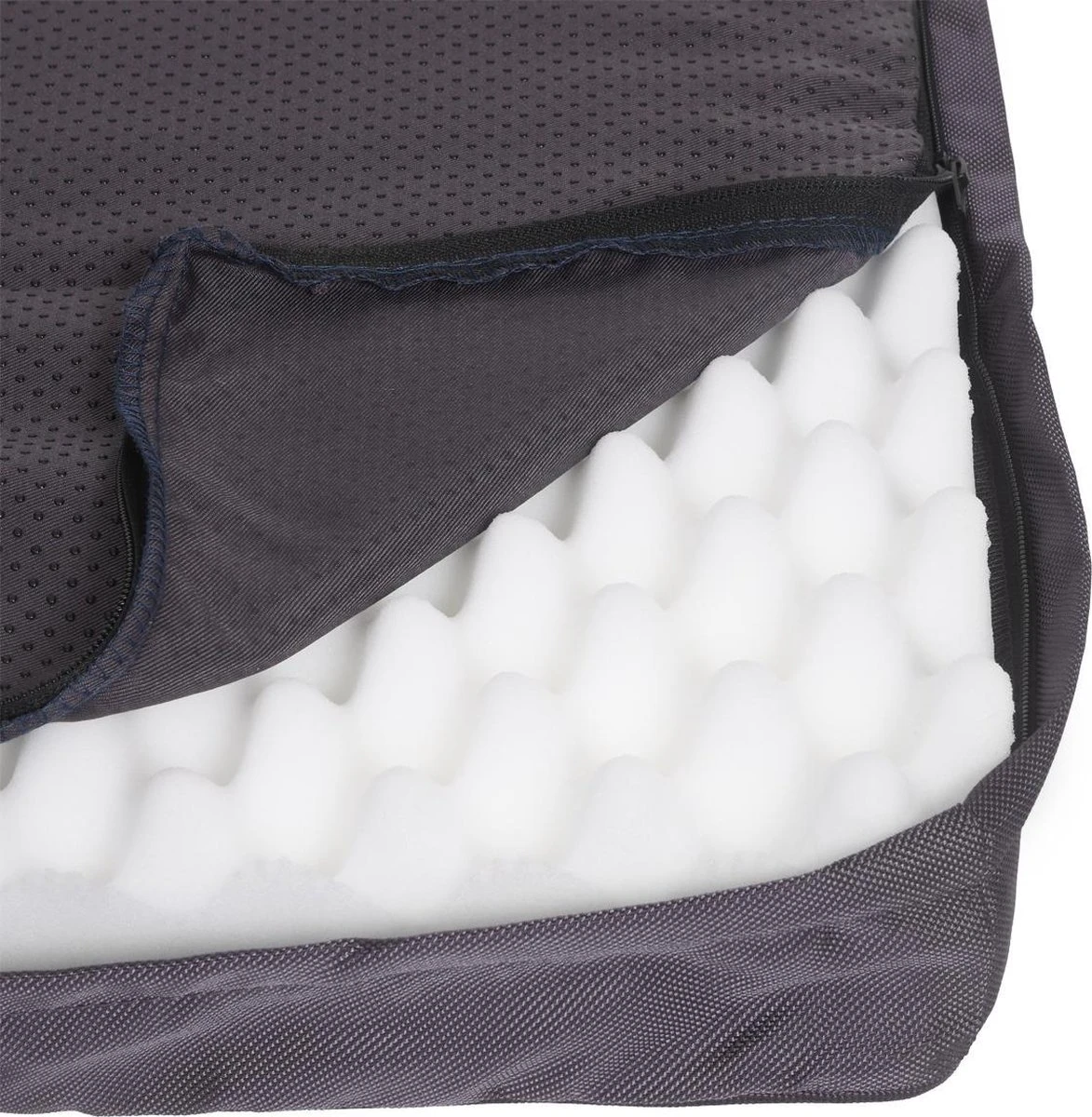 Snoozle Orthopedische Hondenmand - Zacht En Luxe Hondenkussen - Hondenbed - Wasbaar - Hondenmanden - M - 76cm - Grijs 7 Snoozle Orthopedische Hondenmand - Zacht En Luxe Hondenkussen - Hondenbed - Wasbaar - Hondenmanden - M - 76cm - Grijs - Afbeelding 5