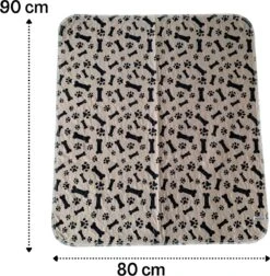 Sharon B - Puppy Training Pad - Plasmat - Beige Met Botjesprint - 80x90 Cm - Hondentoilet - Herbruikbaar - Wasbaar 21 Sharon B - Puppy Training Pad - Plasmat - Beige Met Botjesprint - 80x90 Cm - Hondentoilet - Herbruikbaar - Wasbaar -Hondenspeelgoed Winkel 1176x1200 4