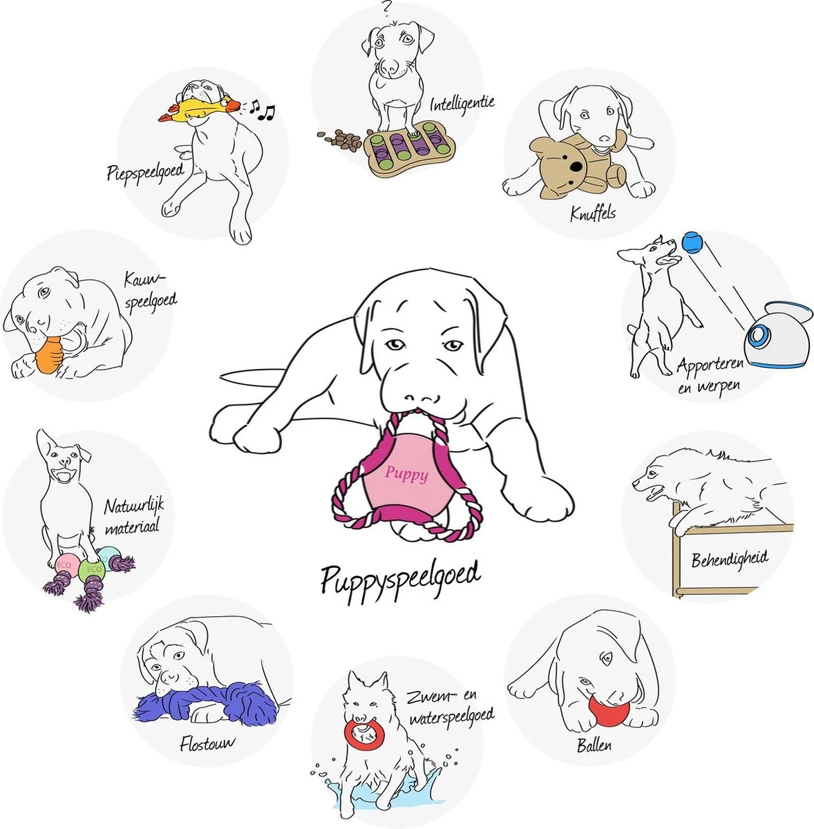 Nylabone Puppy Chew - Puppy Starter Kit - Tot 11 Kg 4 Nylabone Puppy Chew - Puppy Starter Kit - Tot 11 Kg - Afbeelding 2