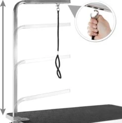 Tectake- Trimtafel Met Lus - Tafelhoogte: 76 Cm - Zwart / Grijs - 402892 -Hondenspeelgoed Winkel 1185x1200 1