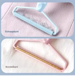 PRO-Deals | Dierenhaar Verwijderen - Haar Verwijderen - Type 2 - Kleur Roze - Kattenharen - Vachtverzorging - Hondenharen - Pluizenverwijderaar - Haaruitval - Kledingreiniger -Hondenspeelgoed Winkel 1187x1200