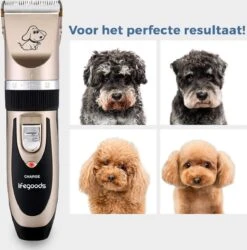 LifeGoods Hondentondeuse - Voor Katten En Honden - Complete Set - 5 Standen - Draadloos - Oplaadbaar - Goud/Zwart -Hondenspeelgoed Winkel 1187x1200 5