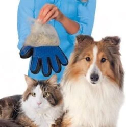 Vacht Verzorgingsborstel Voor Huisdieren - Blauw - LimitedDeals - Voor Honden Katten Konijnen Paarden - Tevens Massage Handschoen Voor Dieren! - Goed Voor De Verzorging Van De Vacht -Hondenspeelgoed Winkel 1189x1200 3