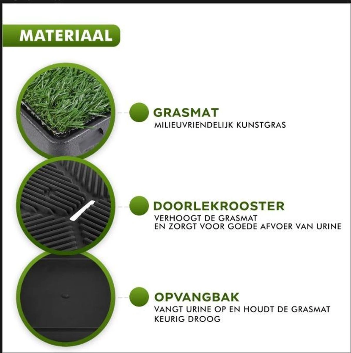 Toivo HondenToilet Kunstgras - Zwart - Geurafstotend - 62 X 49 X 6.6 CM - Honden Wc Outdoor - Zindelijkheidstraining Hond - Puppy Pads - Dierentoilet 6 Toivo HondenToilet Kunstgras - Zwart - Geurafstotend - 62 X 49 X 6.6 CM - Honden Wc Outdoor - Zindelijkheidstraining Hond - Puppy Pads - Dierentoilet - Afbeelding 4