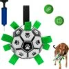 Honden Speelgoed Bal Voetbal Extra Sterk Met Handvaten Ball Hondenbal - 15 Cm - Dutchwide
