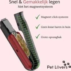 Pet Lovers - Hondentondeuse - Hondentondeuse - Automatische Inhalerende Haren - Dierentondeuse - Hondentrimmer - Hondentondeuse Dikke Vacht - Tondeuse Voor Honden - Hondentondeuse - Draadloos - 2 Opzetkammen - Honden En Katten Tondeuse -Hondenspeelgoed Winkel 1196x1200 4