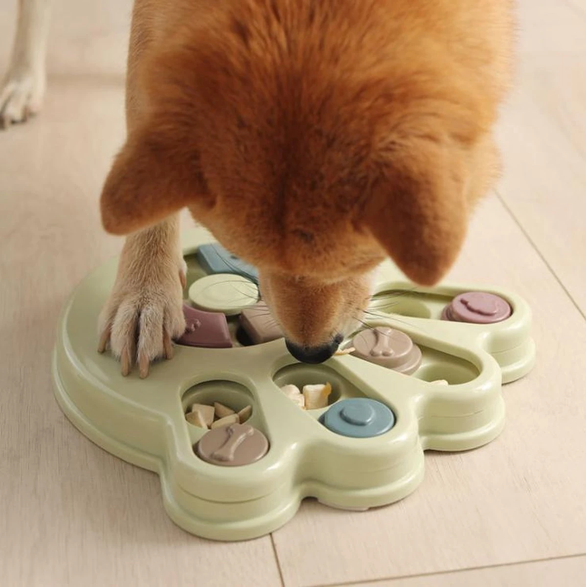 Merkloos Denkspel Voor De Hond Groen - Honden Speelgoed - Slow Feeder - Honden Intelligentie - Anti Schrokbak - Interactieve -Hondenpuzzel 4 Merkloos Denkspel Voor De Hond Groen - Honden Speelgoed - Slow Feeder - Honden Intelligentie - Anti Schrokbak - Interactieve -Hondenpuzzel - Afbeelding 2