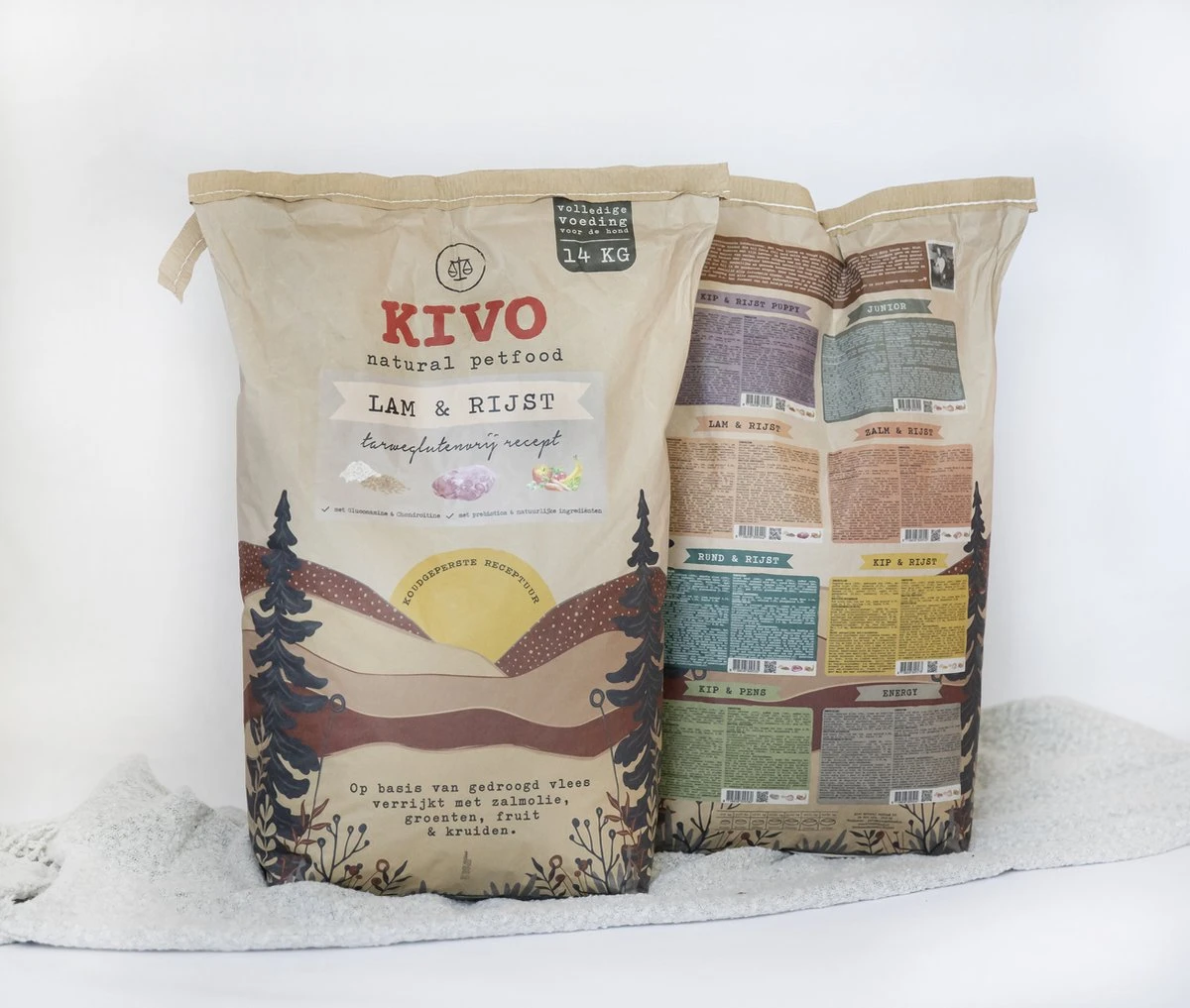 Kivo Petfood PROEFZAKJE Hondenbrokken Lam & Rijst 300 Gram - Koudgeperst - Glutenvrij 5 Kivo Petfood PROEFZAKJE Hondenbrokken Lam & Rijst 300 Gram - Koudgeperst - Glutenvrij - Afbeelding 3