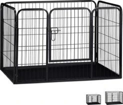 MaxxPet Puppyren - Hondenbench - Puppykennel - Hondenren - 125 X 78 X 80 Cm - Zwart 19 MaxxPet Puppyren - Hondenbench - Puppykennel - Hondenren - 125 X 78 X 80 Cm - Zwart -Hondenspeelgoed Winkel 1200x1019 2