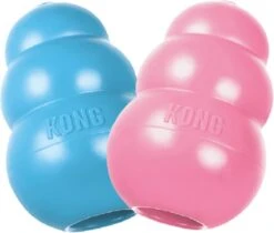 Kong Puppy - Kauwbot Hondenspeelgoed Small - Kauwbot - 85mm X 42mm - Groen/Wit -Hondenspeelgoed Winkel 1200x1022 2