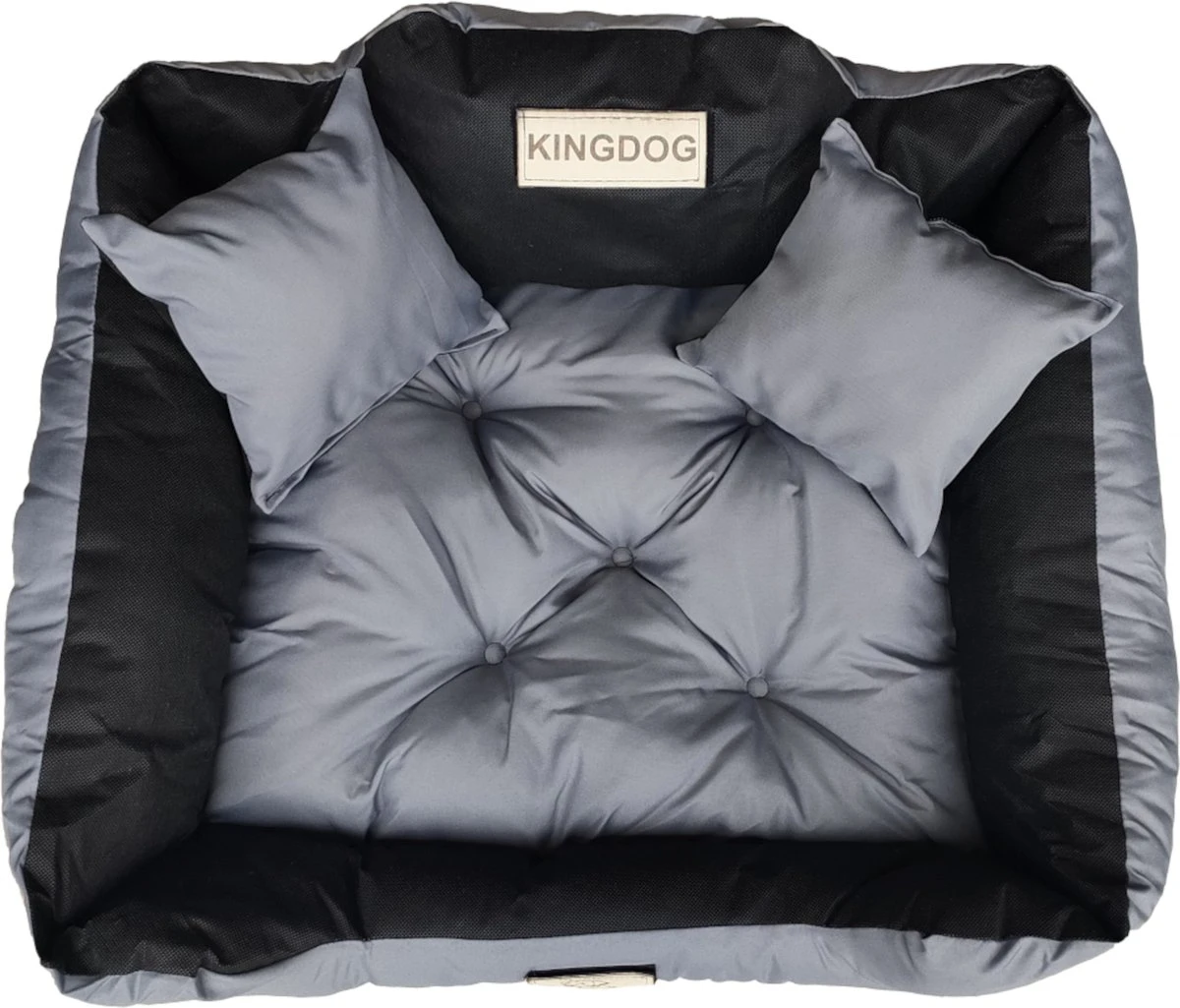 KingDog - Groot Honden- En Kattenbed 75 X 65 | Donkergrijs - Maat M 10 KingDog - Groot Honden- En Kattenbed 75 X 65 | Donkergrijs - Maat M - Afbeelding 8