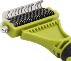 Hondenborstel - Dubbelzijdig Ontharing Tool - Herbruikbare Honden & Kattenvachtkam - Huisdier Grooming - 1 Stuk - Groen -Hondenspeelgoed Winkel 1200x1044