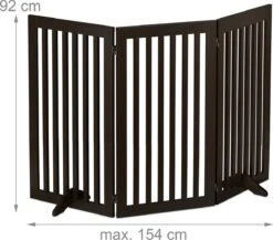 Relaxdays Veiligheidshekje Hout - 92 Cm Hoog - Hondenhek - Inklapbaar - Bruin - 3 Panelen 15 Relaxdays Veiligheidshekje Hout - 92 Cm Hoog - Hondenhek - Inklapbaar - Bruin - 3 Panelen -Hondenspeelgoed Winkel 1200x1052 1