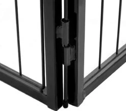 Transformeerbare Hondenren - Dieromheining Van 60 Cm Hoog En 210 Cm Diagonaal - Zwart 15 Transformeerbare Hondenren - Dieromheining Van 60 Cm Hoog En 210 Cm Diagonaal - Zwart -Hondenspeelgoed Winkel 1200x1061 4