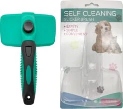 ElegaPet Hondenborstel Groen - Hondenhaar Verwijderen - Kat En Hondenkam - Slickerborstel Hond En Kat - Groomer - Ondervacht Kam Hond - Borstel Hond - Hondenborstel Langharig En Kortharig - Slickerborstel - Anti Klit/Knopen/Huidschilfers -Hondenspeelgoed Winkel 1200x1062