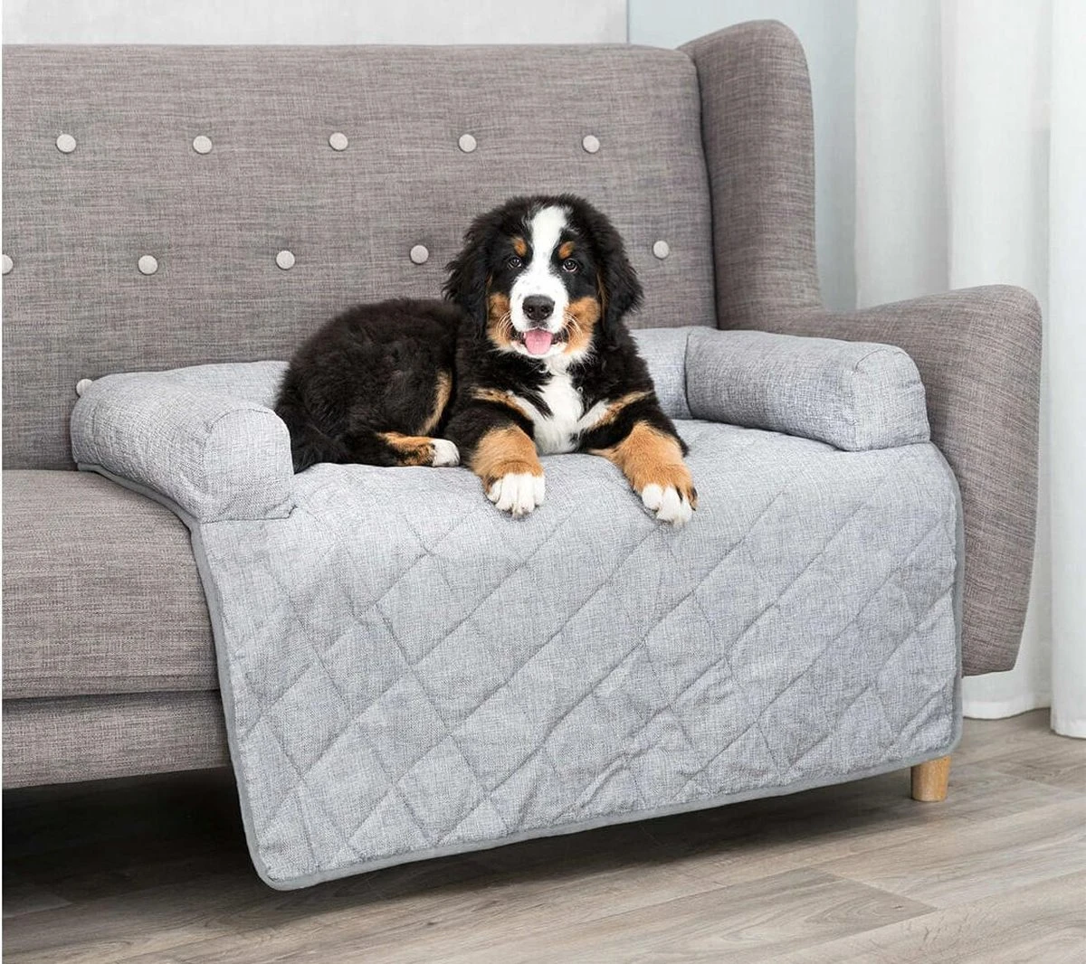 Trixie Hondenkussen Voor Op De Bank Large - Bankkussen Hond - 90x90 Cm 6 Trixie Hondenkussen Voor Op De Bank Large - Bankkussen Hond - 90x90 Cm - Afbeelding 5