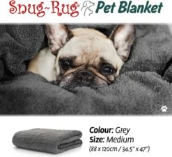Snug-Rug Huisdier Deken Voor Honden En Katten – Small Slate Grey Kattendeken Hondendeken – Vetbed Hond Bench Bank Fleece Kat Dierendeken Kattendekentjes Kattendekentje Dierenmat Hondenmat Plaid Kattendekens Kattenplaid -Hondenspeelgoed Winkel 1200x1099