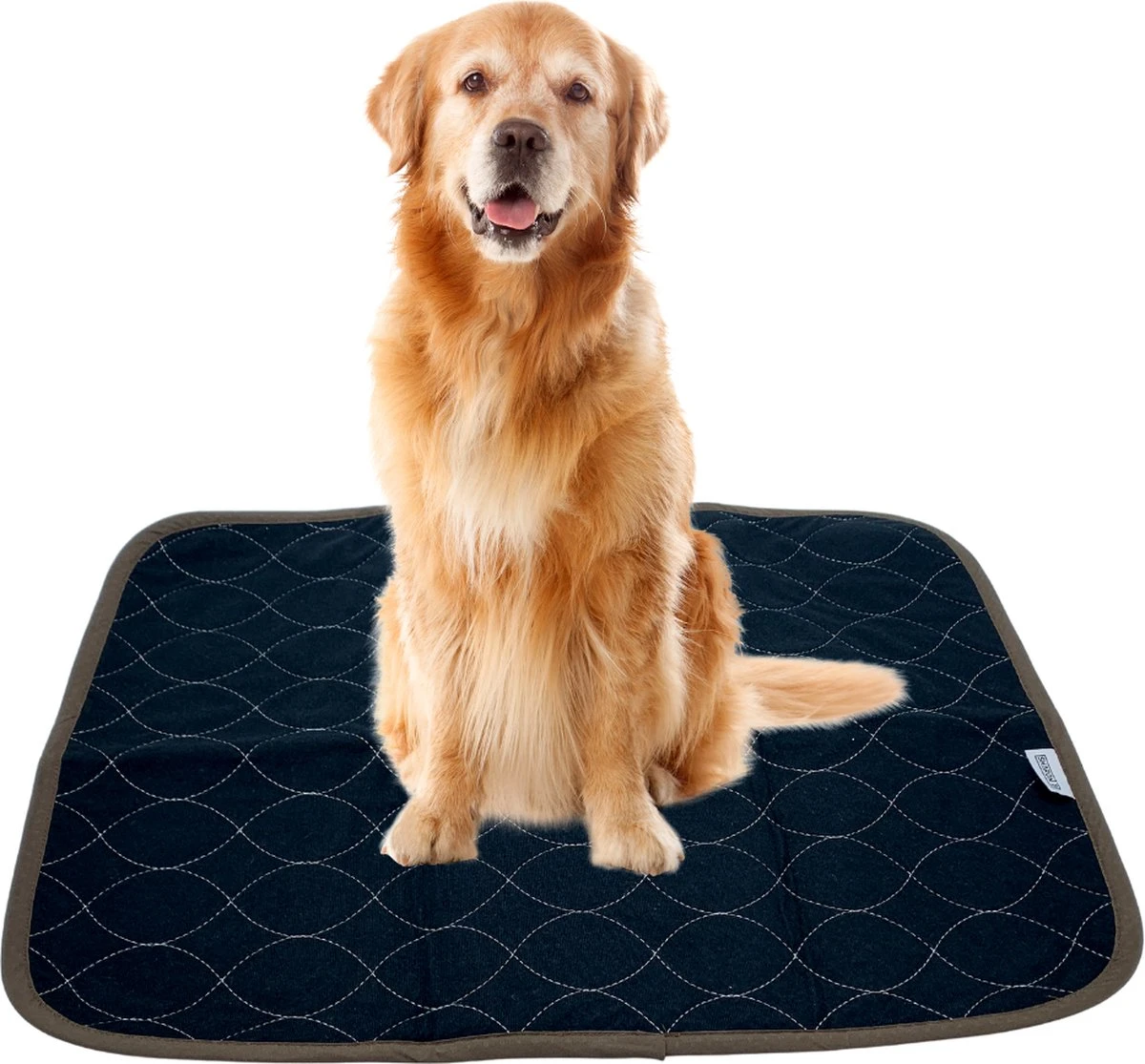 XXL Puppy Training Pad - Plasmat - Zwart - 104 X 104 Cm - Hondentoilet - Herbruikbaar - Wasbaar 3 XXL Puppy Training Pad - Plasmat - Zwart - 104 X 104 Cm - Hondentoilet - Herbruikbaar - Wasbaar