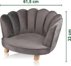 Maxxpro Katten- En Hondenstoel - Grijs - Verhoogd Met Houten Poten - Fluweel Materiaal - 61.5 X 52 X 33 CM - Huisdieren Tot 80 KG 15 Maxxpro Katten- En Hondenstoel - Grijs - Verhoogd Met Houten Poten - Fluweel Materiaal - 61.5 X 52 X 33 CM - Huisdieren Tot 80 KG -Hondenspeelgoed Winkel 1200x1119
