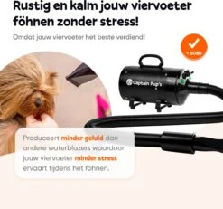 Captain Pup's Professionele Hondenföhn Met 4 Opzetstukken - Bijgeleverde Hondenborstel - Waterblazer Voor Honden - Zwart -Hondenspeelgoed Winkel 1200x1120 1