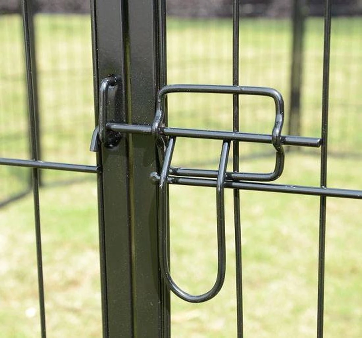 Merkloos Topmast Premium Puppyren - 120 Cm Hoog - 640 Cm Omtrek - Hondenren - Hondenhok - Zwart 8 Merkloos Topmast Premium Puppyren - 120 Cm Hoog - 640 Cm Omtrek - Hondenren - Hondenhok - Zwart - Afbeelding 6