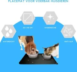 Winkrs - Placemat Voor Voerbak Van Hond Of Kat Huisdieren - Zwart Siliconen Waterdicht -Hondenspeelgoed Winkel 1200x1124 1