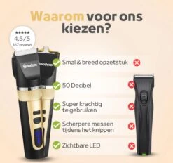 Woodoro Professionele 2-in-1 Hondentondeuse Voor Dikke Vacht – Draadloze Honden Tondeuse & Hondentrimmer – Stille Tondeuse Katten & Honden Trimset 15 Woodoro Professionele 2-in-1 Hondentondeuse Voor Dikke Vacht – Draadloze Honden Tondeuse & Hondentrimmer – Stille Tondeuse Katten & Honden Trimset -Hondenspeelgoed Winkel 1200x1126