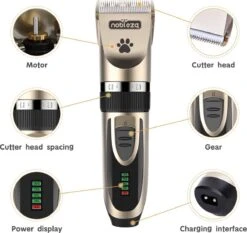 Nobleza Dieren Tondeuse Set - 4 Opzetkammen - Draadloos - Voor Huisdieren Katten & Honden 12 Nobleza Dieren Tondeuse Set - 4 Opzetkammen - Draadloos - Voor Huisdieren Katten & Honden -Hondenspeelgoed Winkel 1200x1133 2