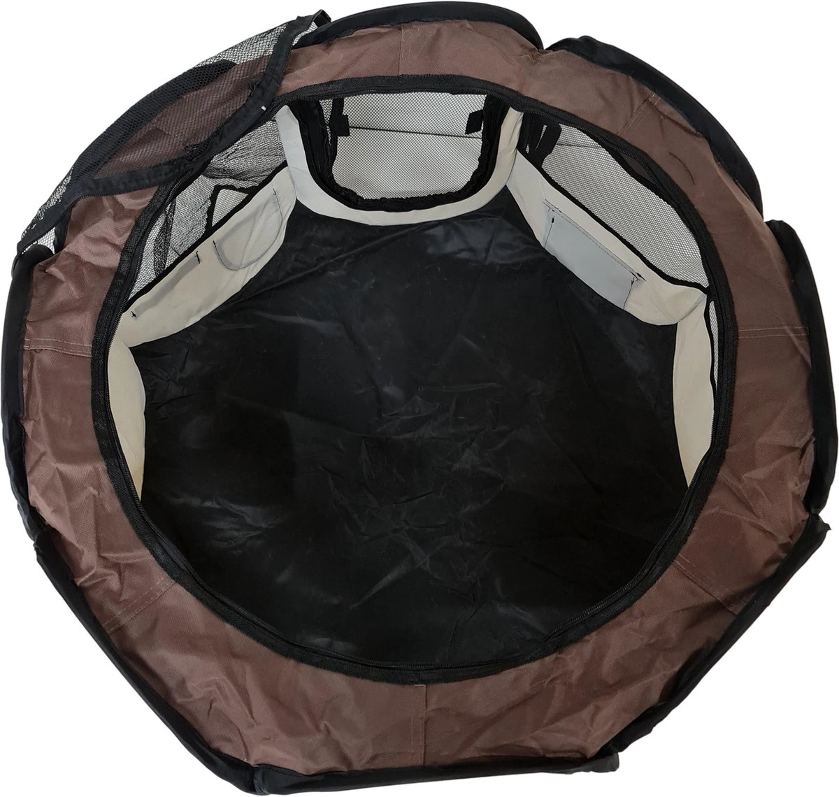 Dailyibed Opvouwbare Puppyren - Bruin - 115x115x58 Cm - Incl. Draagtas - Incl. Voederbak 11 Dailyibed Opvouwbare Puppyren - Bruin - 115x115x58 Cm - Incl. Draagtas - Incl. Voederbak - Afbeelding 9