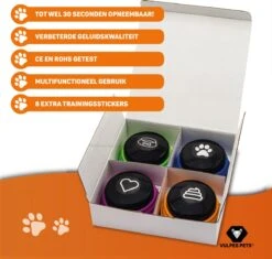 Vulpes Pets® PRO Praatknop Voor Honden Met Speelmat - Dogbuttons - Laat Uw Huisdier Spreken - Hondenspeelgoed - Honden Training - Inclusief E-Book En Speelmat -Hondenspeelgoed Winkel 1200x1140 7
