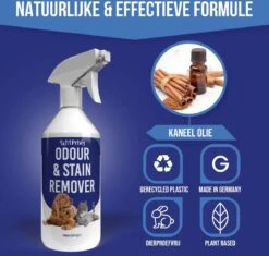 Petsly Odour & Stain Remover - Geurverwijderaars - Urine Vlekken Verwijderen Urinegeur Verwijderen Met Plantaardige Enzymen - 1L -Hondenspeelgoed Winkel 1200x1142 2