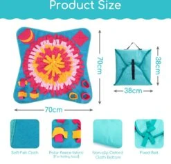 Nobleza Snuffelmat - Speelmat - Hondenspeelgoed - Fleece - Snackmat - 70 X 70 Cm -Hondenspeelgoed Winkel 1200x1148 9