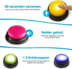 BFreshPets Praatknop Voor Honden - 6 Stuks - Dogbuttons - Hondenspeelgoed - Honden Training - Laat Uw Huisdier Spreken 19 BFreshPets Praatknop Voor Honden - 6 Stuks - Dogbuttons - Hondenspeelgoed - Honden Training - Laat Uw Huisdier Spreken -Hondenspeelgoed Winkel 1200x1150 5