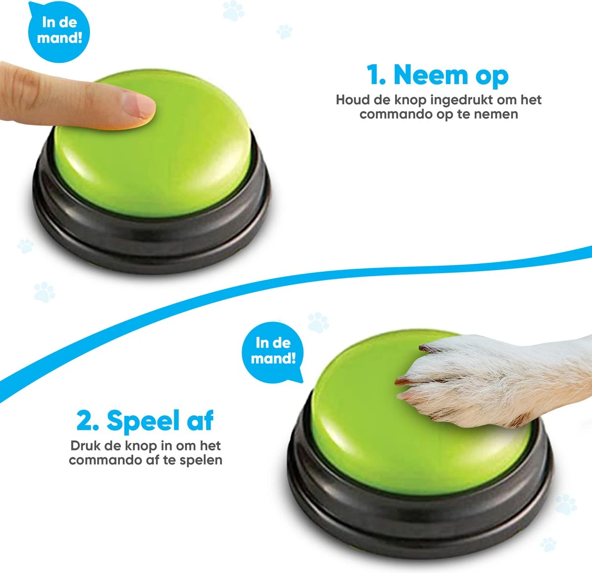 BFreshPets Praatknop Voor Honden - 6 Stuks - Dogbuttons - Hondenspeelgoed - Honden Training - Laat Uw Huisdier Spreken 6 BFreshPets Praatknop Voor Honden - 6 Stuks - Dogbuttons - Hondenspeelgoed - Honden Training - Laat Uw Huisdier Spreken - Afbeelding 4