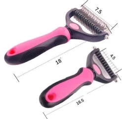 Hondenborstel - Dubbelzijdig Ontharing Tool - Herbruikbare Honden & Kattenvachtkam - Huisdier Grooming - 1 Stuk - Groen -Hondenspeelgoed Winkel 1200x1164 2