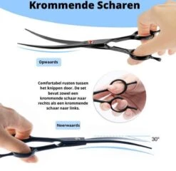 Petsify - Professionele 8-delige Huisdier Knipset - Effileerschaar Hond - Kam Hond - Schaar Hond - Katten Kam - Hondenschaar - Trimschaar Voor Honden - Kapperset - Zwart -Hondenspeelgoed Winkel 1200x1166 2